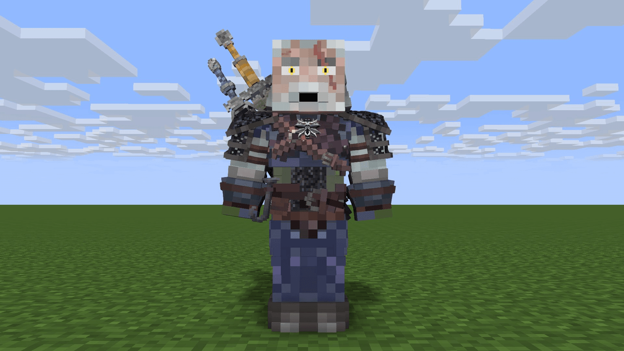 Custom Minecraft Skin - The Witcher s Geralt